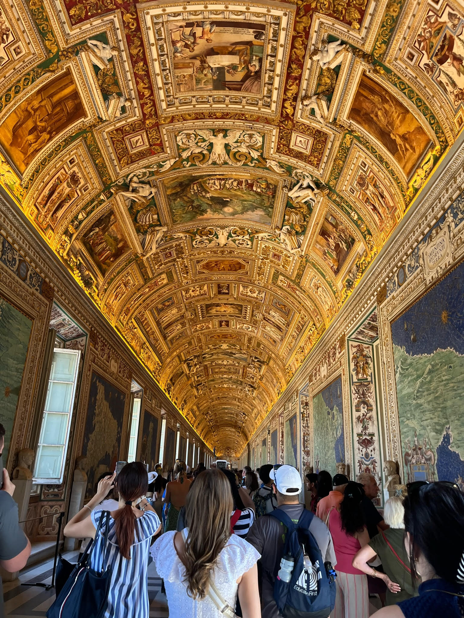 Michelangelo's ceiling fresco inside the Sistine Chapel, Vatican City