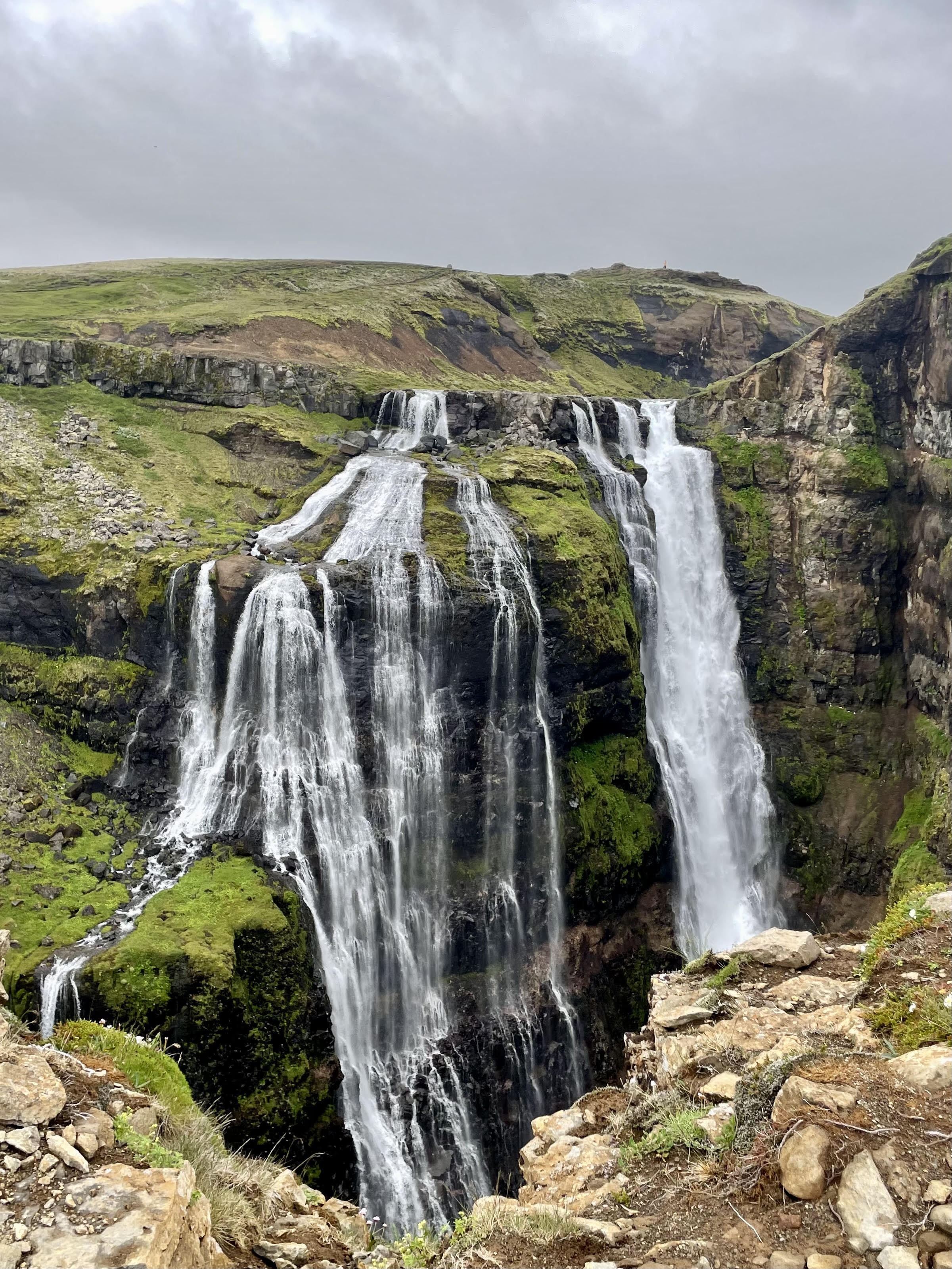 Waterfall on the south coast of Iceland
