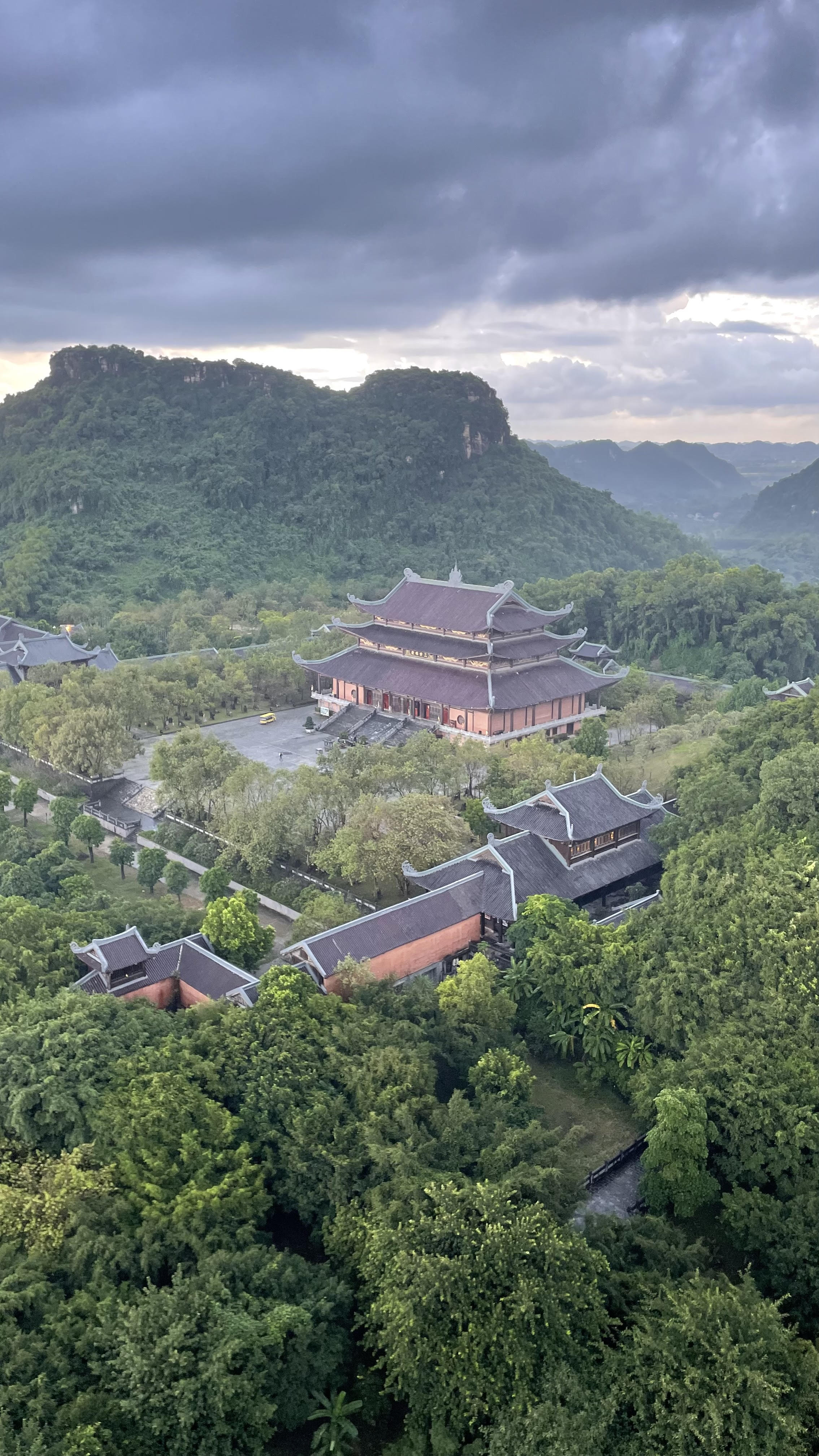 View of temple at Hoa Lu, Ninh Binh, Vietnam